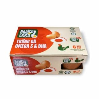 Trứng gà Omega 3 - DHA, hộp 6 quả