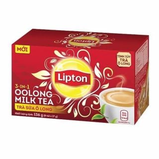 Trà sữa Lipton Oolong, hộp 8 gói, 17g