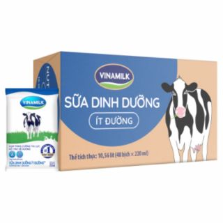 Sữa tươi VINAMILK Ít đường 220ml *48 Bịch