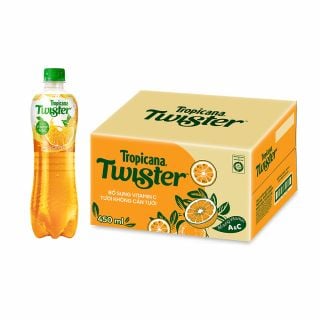 Nước ép cam Twister, thùng 24 chai, 450ml