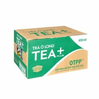 Trà Olong Tea+, thùng 24 chai, 450ml