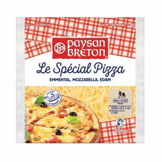 Phô mai Pizza sợi 3 vị Paysan Breton, 200g