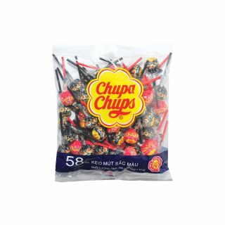 Kẹo mút Chupa Chups hỗn hợp, gói 60 cây, 9.3g