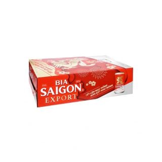 Bia Sài Gòn Export Premium, thùng 24 lon, 330ml