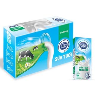 Sữa tiệt trình Cô Gái Hà Lan có đường, thùng 48 hộp, 180ml