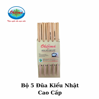 Bộ 5 đũa k.nhật cc Ohi@ma (1 bộ)