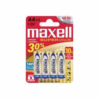 Combo 4 Viên ( 1 Vỉ ) Pin Kiềm Maxell AA (LR6)