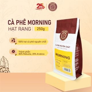 Cà phê nguyên chất hạt rang MORNING, 250g