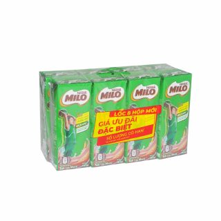 Sữa Milo, lốc 8 hộp, 180ml