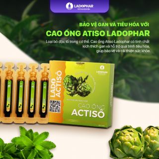 Cao Ống Actiso không đường Ladophar giải độc gan thanh lọc cơ thể Hộp 10 ống