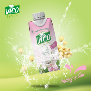 VicoFresh - Nước Dừa Sen 330ml