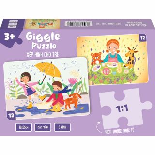 Xếp hình Puzzle 12 miếng 2 hình - Thế giới quanh em