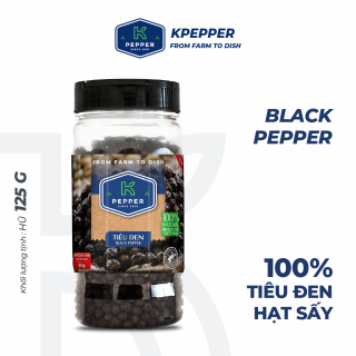 Tiêu đen nguyên hạt K-Pepper, 125g