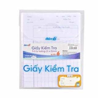 Giấy kiểm tra Thiên Long Điểm 10 TP-GKT08 - 5 ô ly vuông