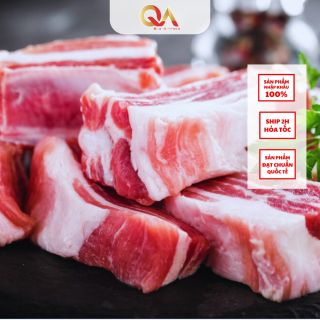 Sườn non heo ( sườn bẹ) nhập khẩu - cắt cọng - khay 1kg