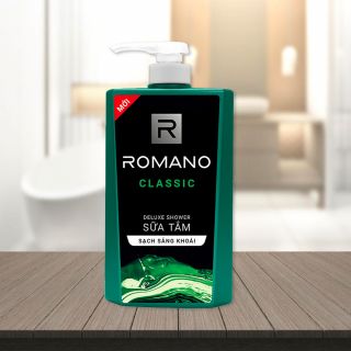 Sữa tắm Romano Classic sạch sảng khoái, 650g