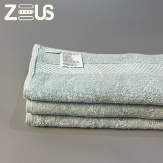 Khăn mặt Zeus 100% cotton 28*50cm, màu Xanh Ngọc 70gam