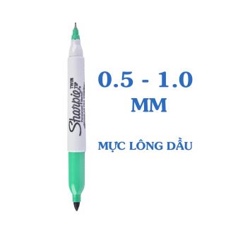 Bút lông dầu Sharpie Twin Tip Xanh Lá 32204