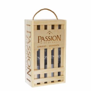 Bộ sản phẩm Passion Red wine, 2 chai + ly, 75CL