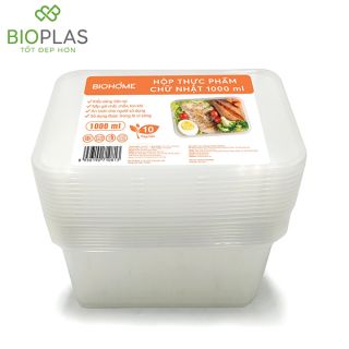 Hộp thực phẩm chữ nhật 1000ml