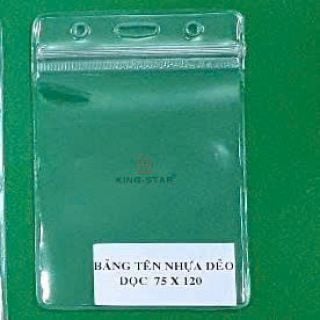 BẢNG TÊN NHỰA DẺO DỌC (75 x 120mm) (50C/B)