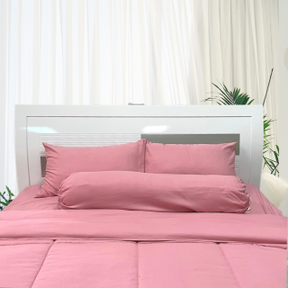 Bộ drap, áo gối Diana Glenda 160x200+20cm Light Pink