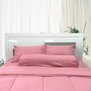 Bộ drap, áo gối Diana Glenda 120x200+20cm Light Pink