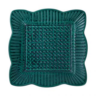 Lotus square plate, 17cm