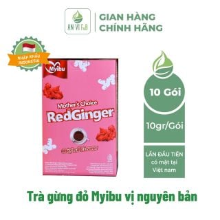 Trà Gừng đỏ đường nâu MYIBU vị nguyên bản.