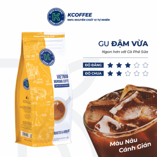 Cà phê rang xay K-Coffee VietNam Morning, thùng 24 gói, 454g/gói