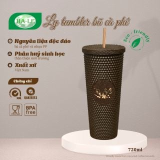 LY TUMBLER BÃ CÀ PHÊ "HOA LÁ"