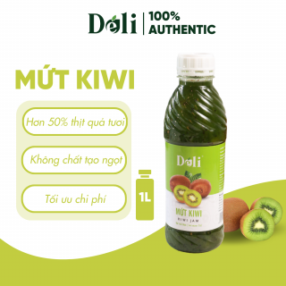 Mứt kiwi Déli - 1 lít - thịt quả tự nhiên, chuyên dùng pha chế trà trái cây, sinh tố