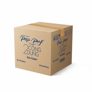 Bông tẩy trang Pop-puf 2 công dụng, 90 miếng/bao, 48 bao/thùng