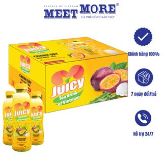 Thùng 24 chai trà chanh dây nha đam yến  Meet More  (500ml x 24 chai)