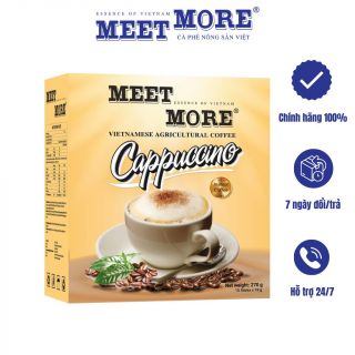 Hộp Cà Phê Hòa Tan Capuccino - Meet More Coffee (15 gói x 18g)