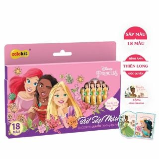 Bút sáp 18 màu Colokit Disney Princess CR-C029/PR