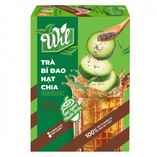 TRÀ HÒA TAN WIL BÍ ĐAO HẠT CHIA HỘP, 168G