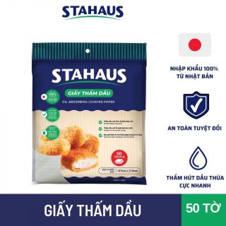 Giấy thấm dầu Stahaus mỏng (50 tờ/ gói)