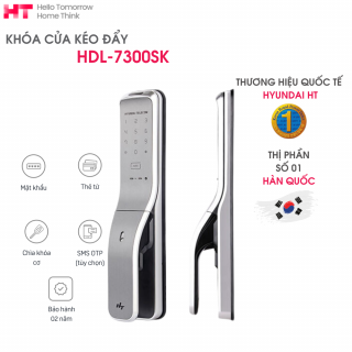 Khóa cửa kéo đẩy hai chốt khóa HDL-7300SK-2