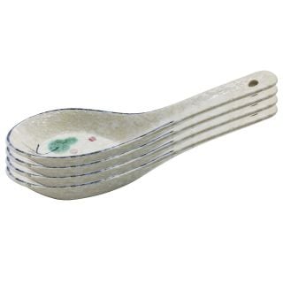 Bộ 4 Muỗng canh 13cm Phun Vẽ Lá