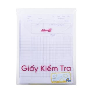 Giấy kiểm tra Điểm 10 TP-GKT02 4 ô ly vuông