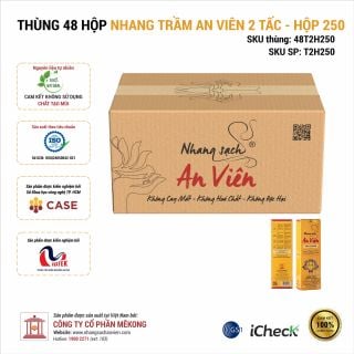 Thùng 48 hộp nhang trầm An Viên 2 tấc