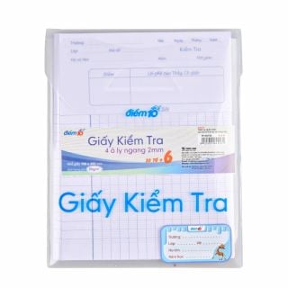 Giấy kiểm tra Thiên Long Điểm 10 TP-GKT09 - 4 ô ly ngang