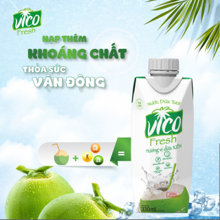 VicoFresh - Nước Dừa Xiêm 330ml