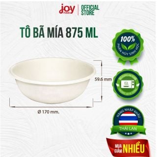 [HOT DEAL GIẢM 20% OFF] 1 thùng tô bã mía Gracz Thái Lan 875ml 1000 cái