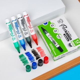 Bút lông bảng Thiên Long Flexoffice FO-WB02/XK - Whiteboard Marker Mực Đen