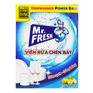 VIÊN RỬA CHÉN BÁT MR.FRESH HỘP 32 VIÊN