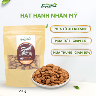 Hạnh Nhân Mỹ Túi 200g