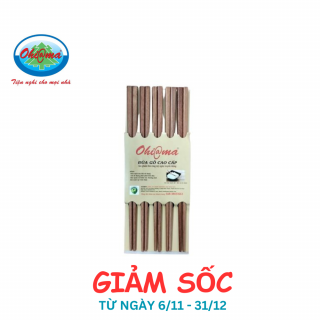 GIẢM SỐC -  Bộ 10 đũa nhật 2118 Ohi@ma, thùng 10 bộ