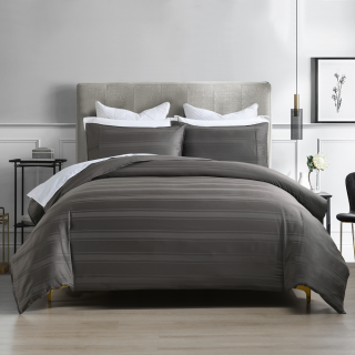 Bộ drap, áo gối và bọc mền JP Bamboo Collection Grevin 160x200+40cm Frost Gray